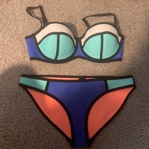 Authentic TRIANGL Poppy Sea Spritz Bikini Full Set